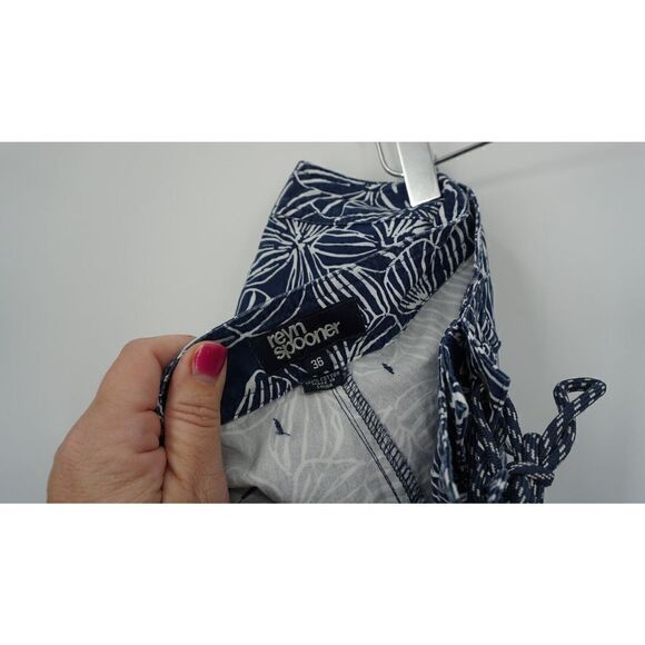 Reyn Spooner Men's Size 36 Mala Melia Boardshorts Cotton Floral Blue White Swim - Picture 10 of 12